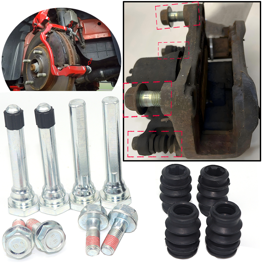 Gliding Disc Slider - 14pcs/kit Car Brake Caliper Slider Guide