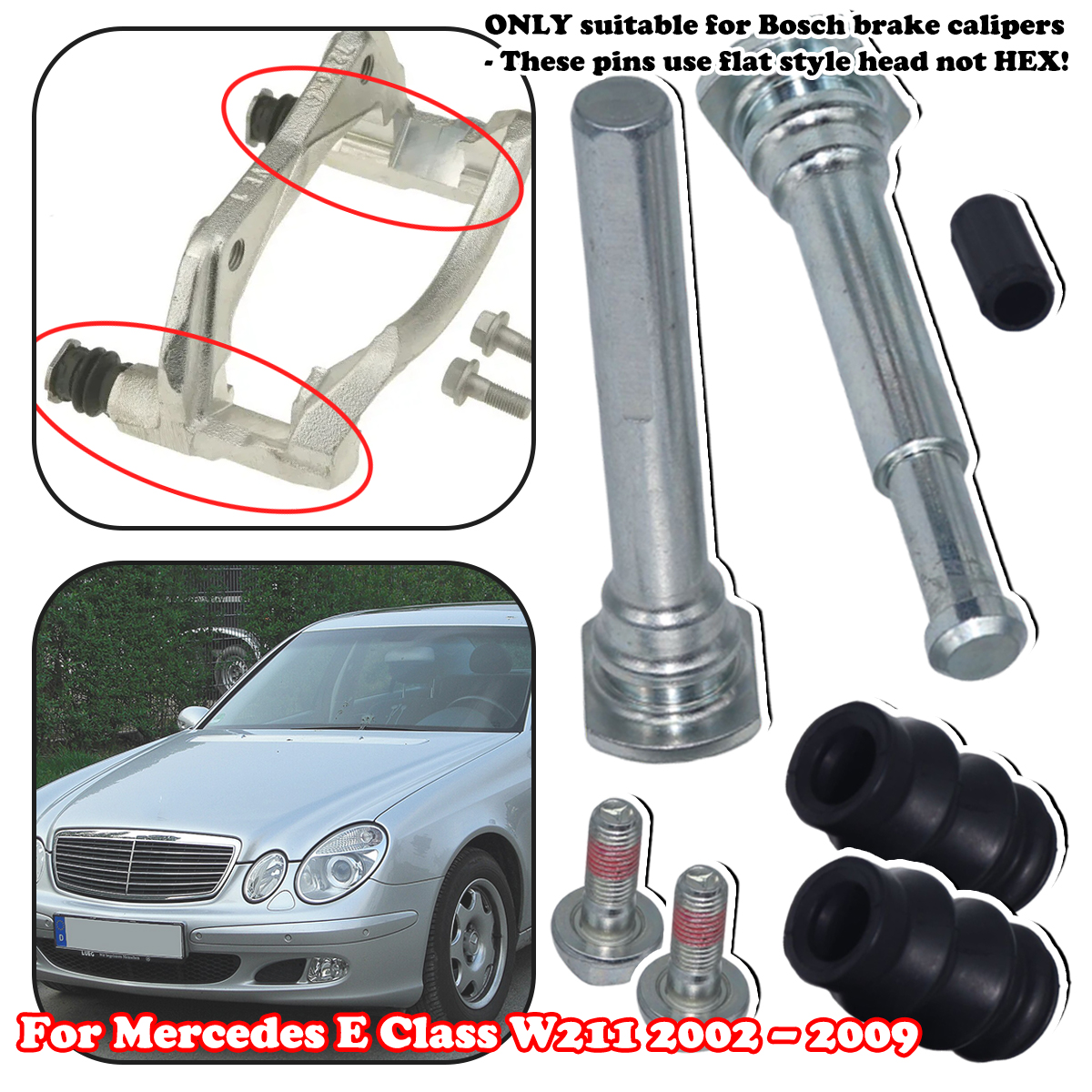 Gliding Disc Slider - For Mercedes-Benz E Class W211 Front