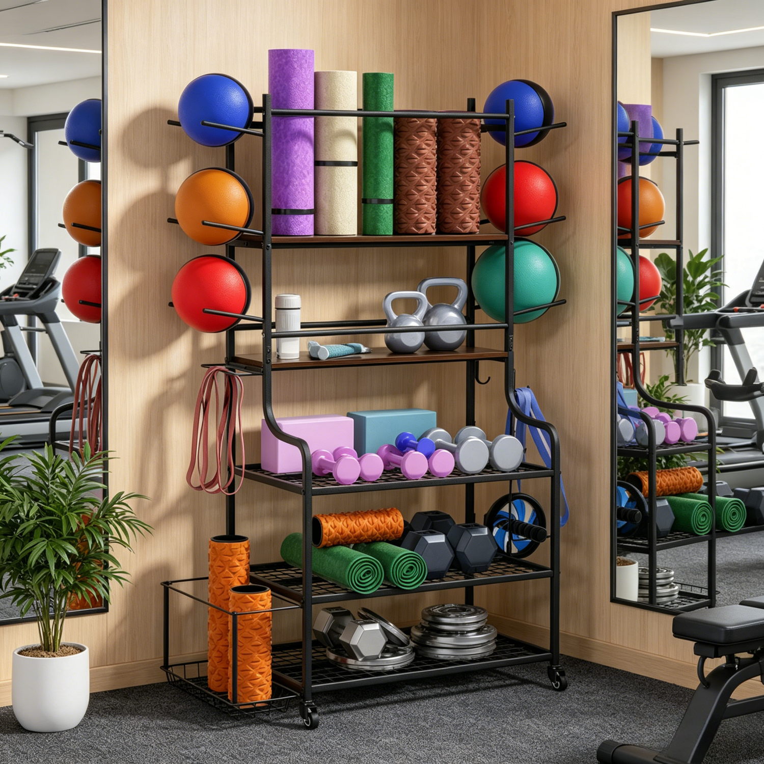 Home Gym Yoga Mat Storage - Yoga Mat Storage Rack Home Gym
