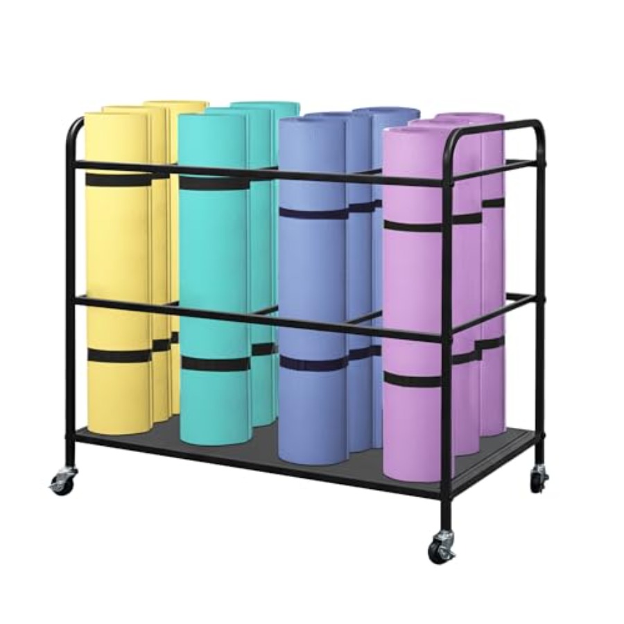 Home Gym Yoga Mat Storage - Yoga Mat Rack Storage Basket with