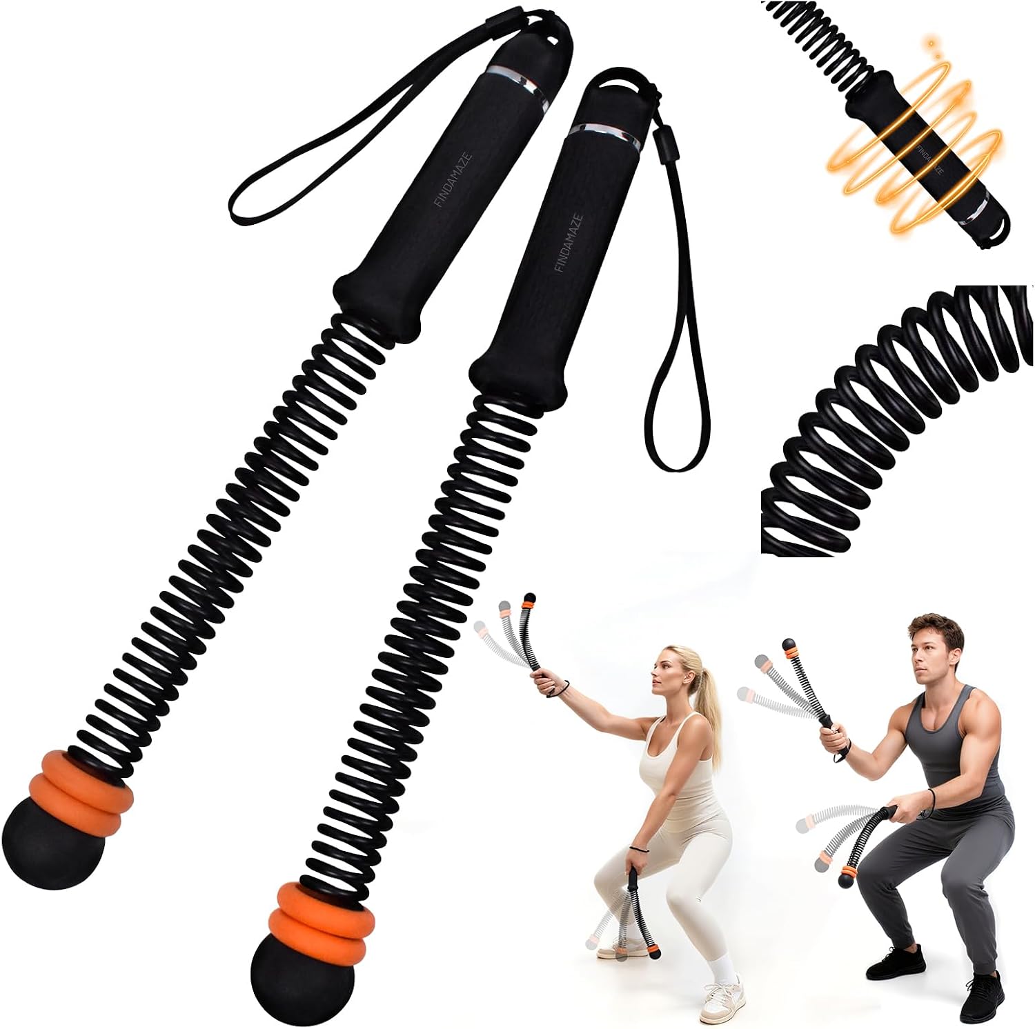 Home Gym Resistance - Ropeless Battle Ropes with Adjustable Resistance