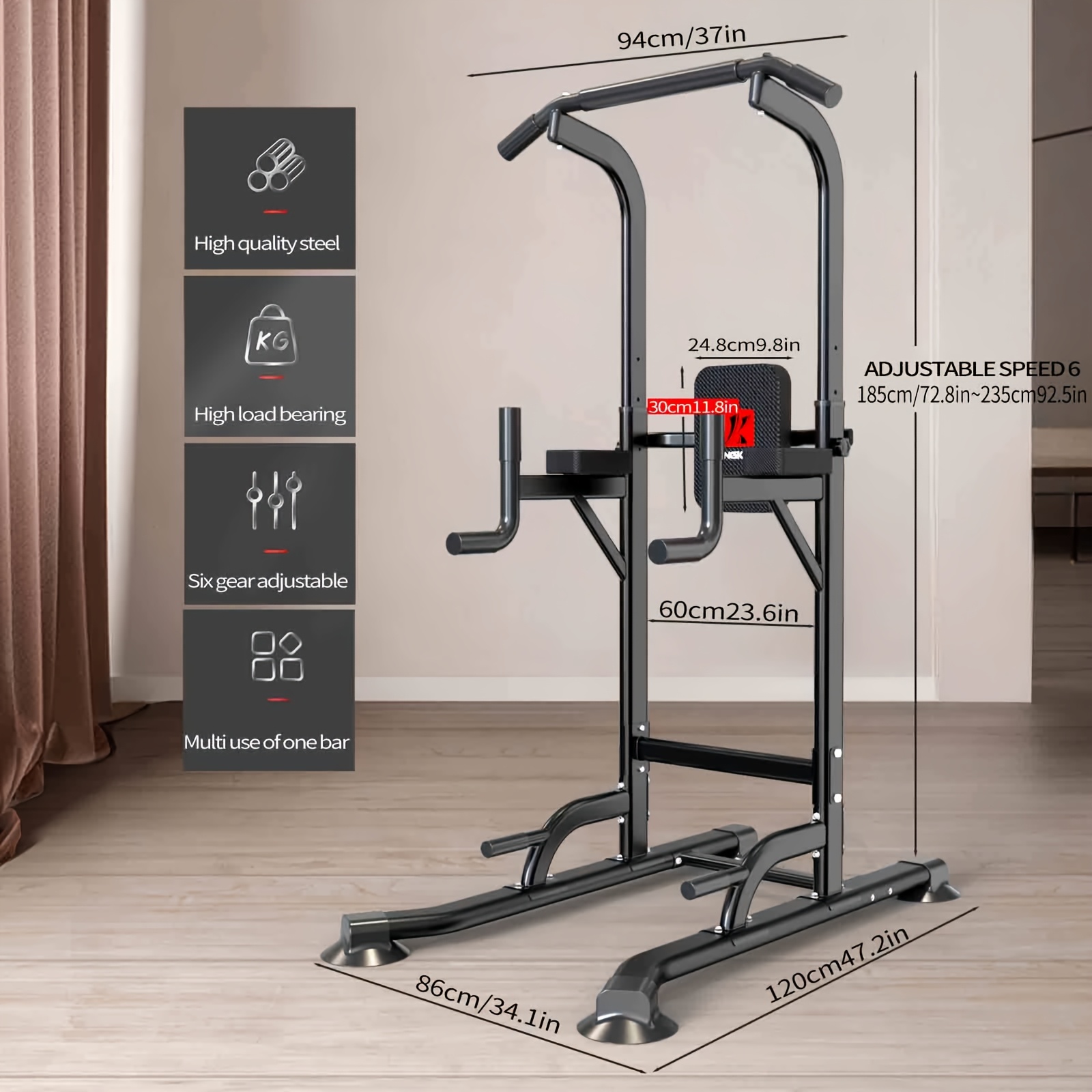 Djustable Height Power Tower D - Home Gym Multifunctional avaliação e preço