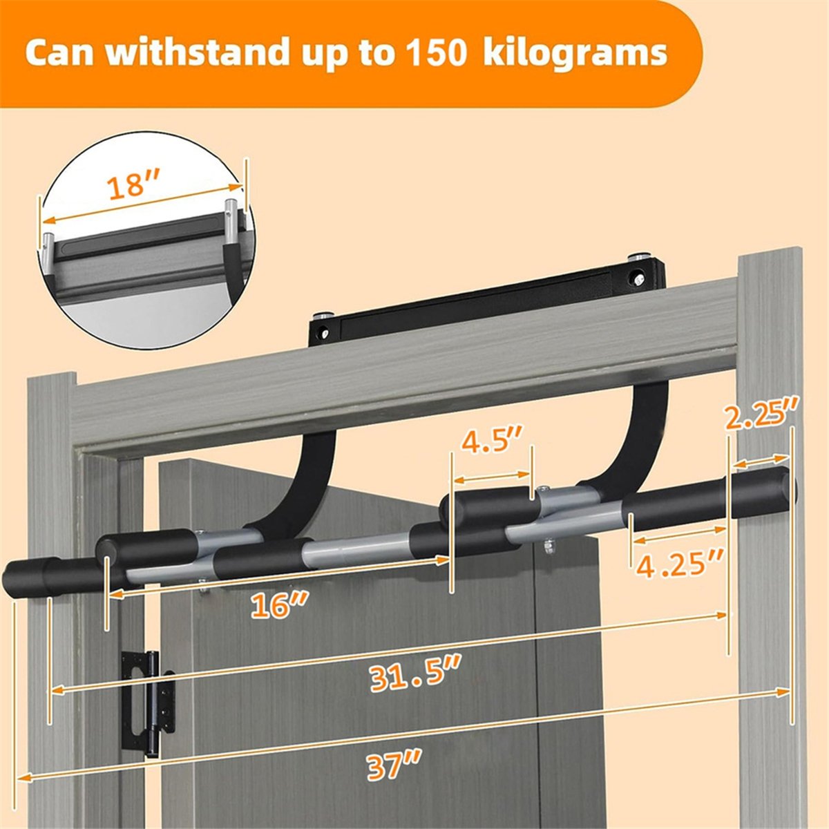 ABST Wall Mounted Pull Up Bar  - Chin Up Doorframe avaliação e preço