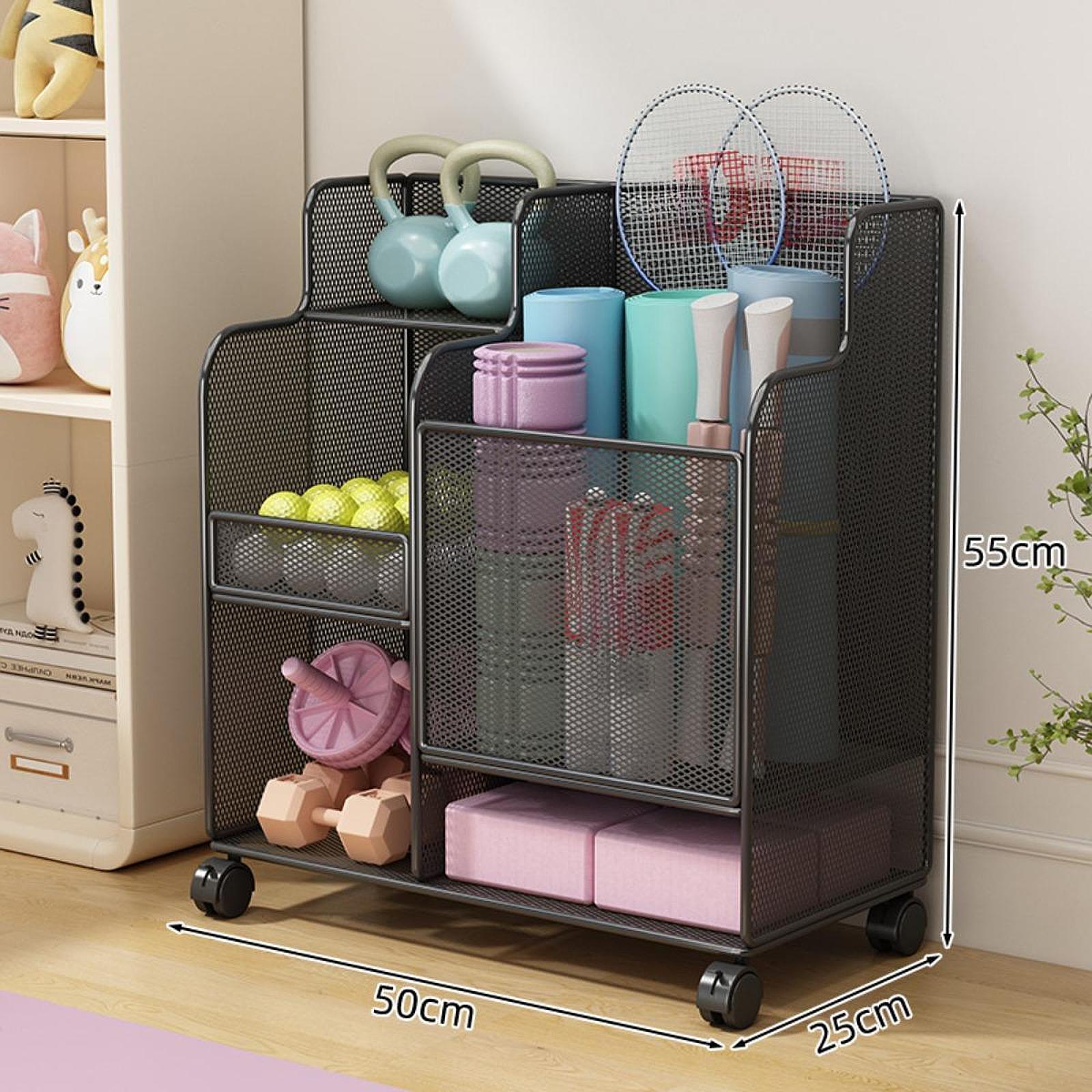 Sports Equipment Storage Rack  - Home Gym Yoga Mat Storage avaliação e preço