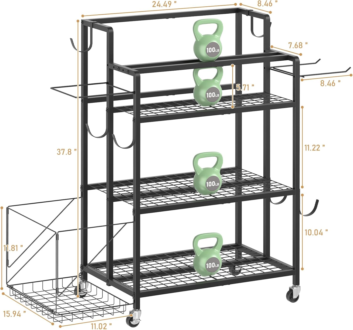 Home Gym Storage, No Material  - Home Gym Dumbbells avaliação e preço