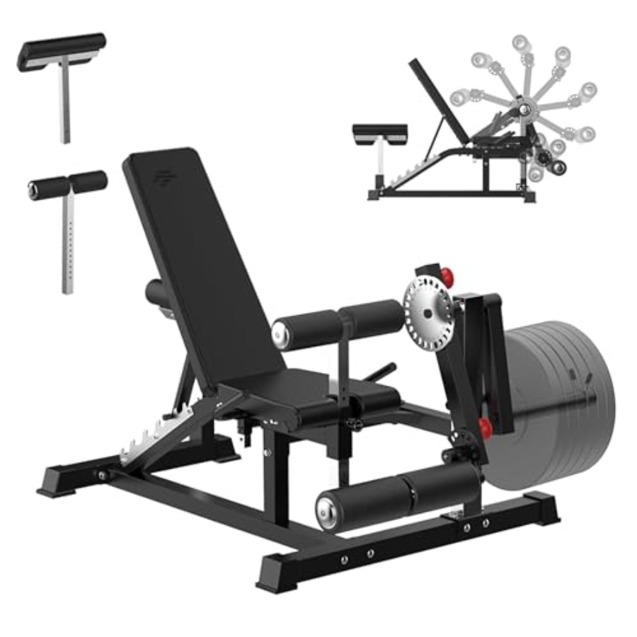 Adjustable Weight Bench with L - Home Gym Hip Thrust Machine avaliação e preço