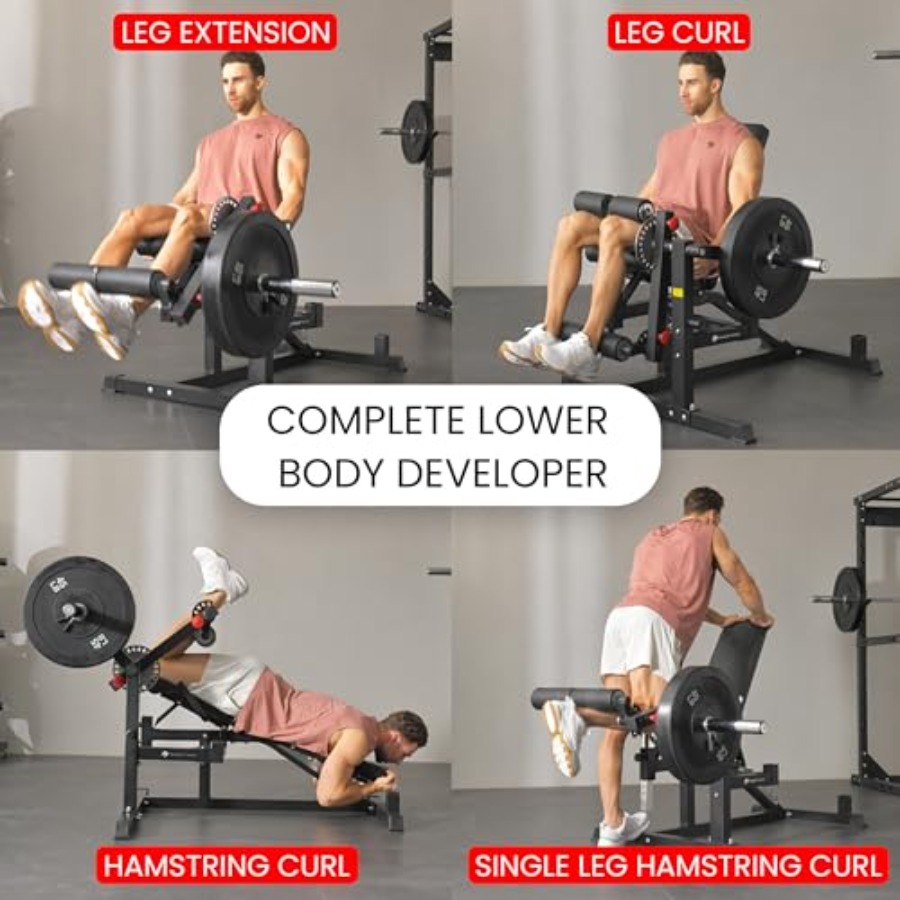 Adjustable Weight Bench with L - Home Gym Hip Thrust Machine avaliação e preço