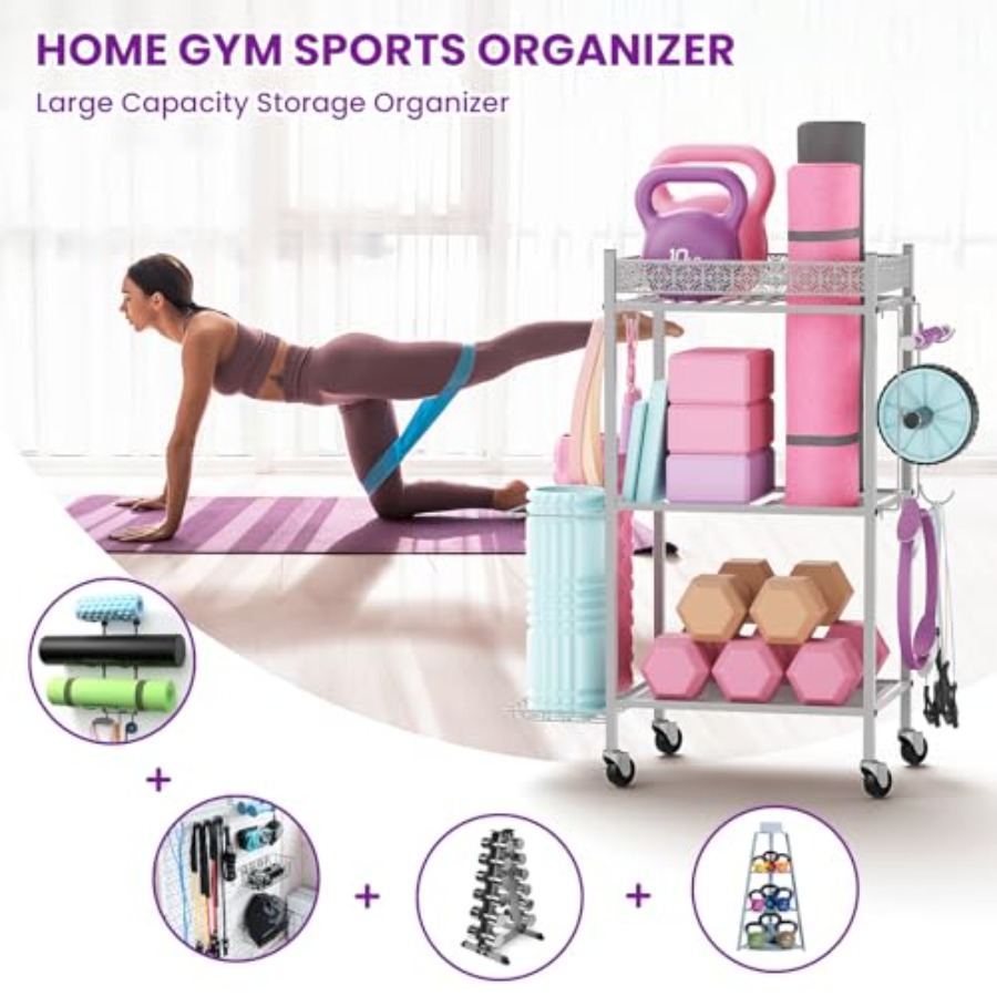 Yoga Mat Storage Rack Home Gym - Home Gym Yoga Mat Storage avaliação e preço