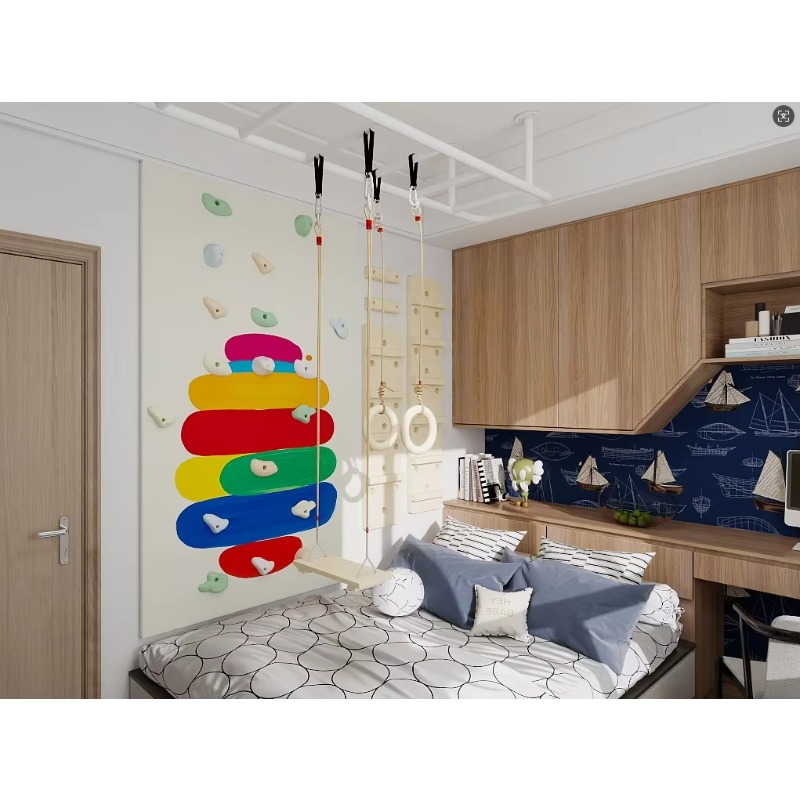 Kids Indoor Plywood Climbing W - Home Gym For Kids avaliação e preço