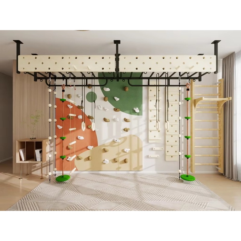 Kids Indoor Plywood Climbing W - Home Gym For Kids avaliação e preço