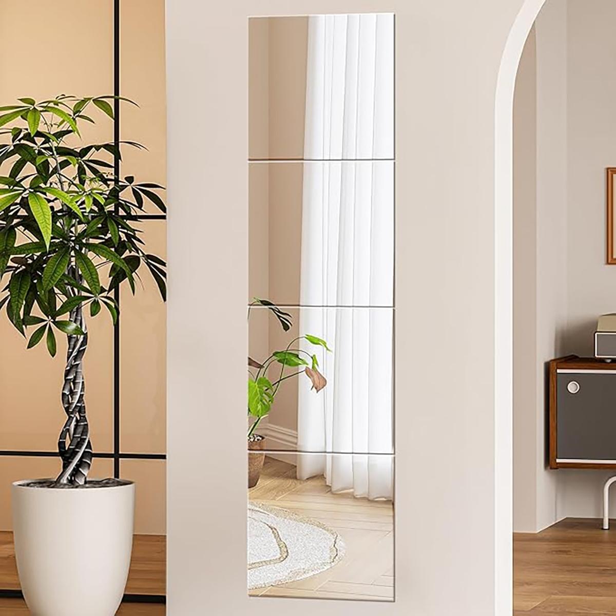 4Pcs Acrylic Mirror Wall Stick - Home Gym For Kids avaliação e preço