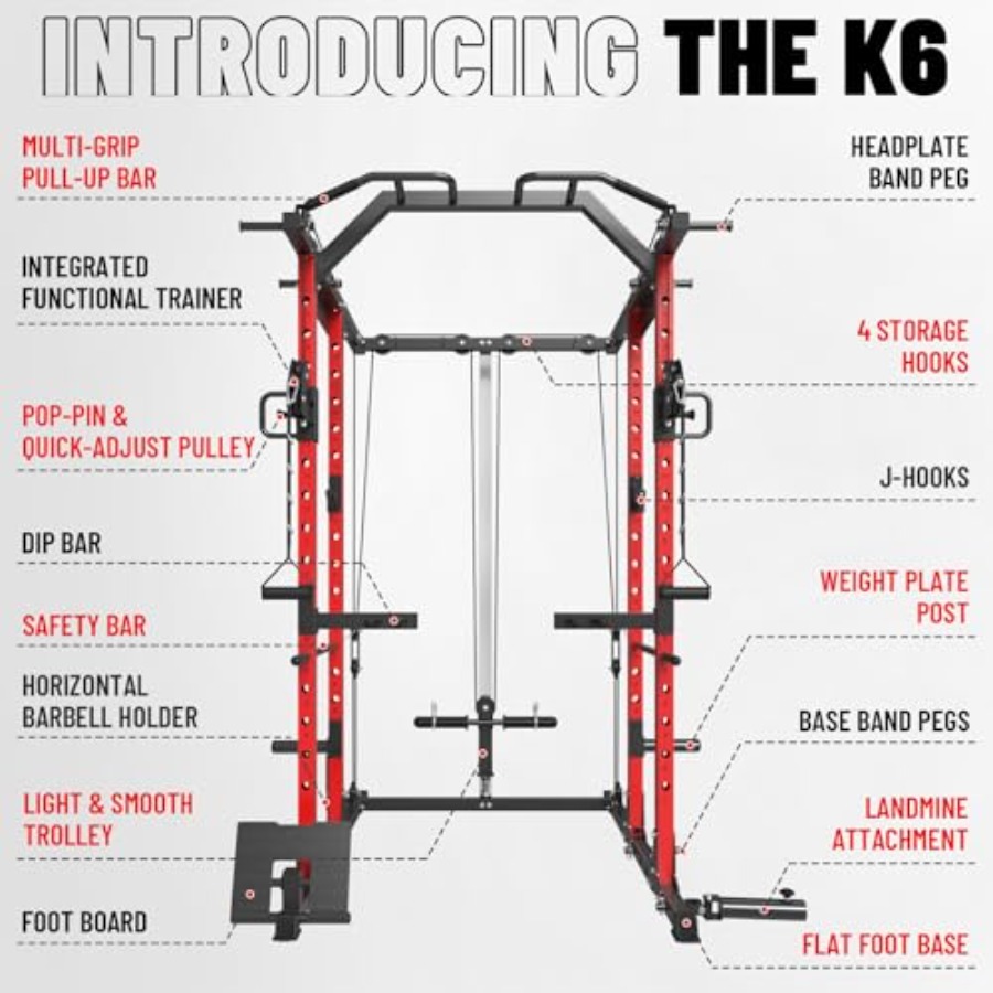 Home gym power cage with steel - Lat Pulldown Cable avaliação e preço