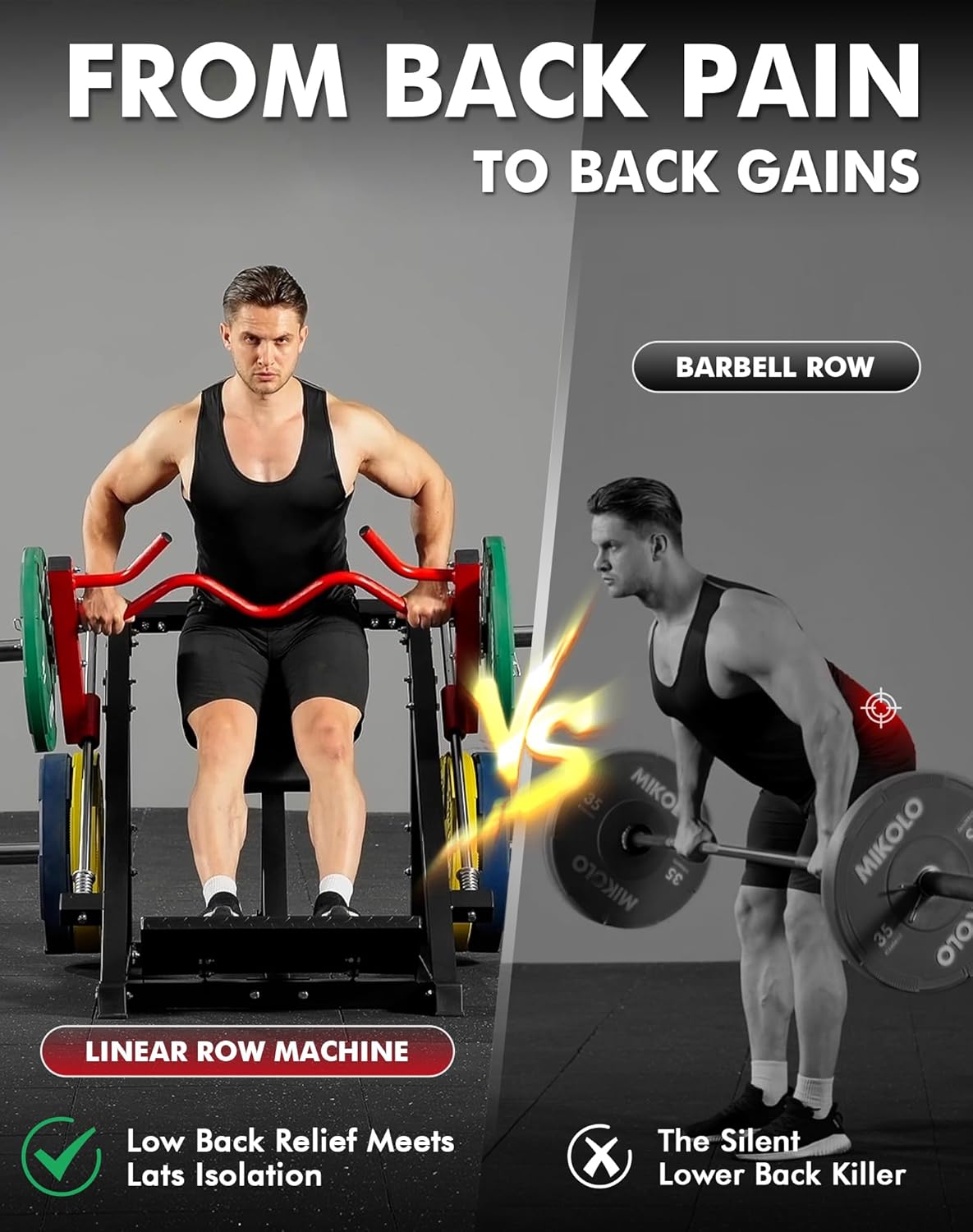 Plate-Loaded Linear Row Machin - Home Gym Rowing Machine avaliação e preço