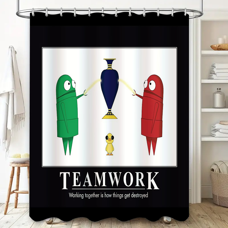 Motivational Teamwork Shower C - Home Gym Vibes avaliação e preço
