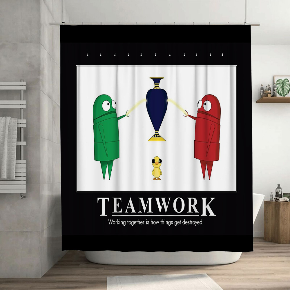 Motivational Teamwork Shower C - Home Gym Vibes avaliação e preço