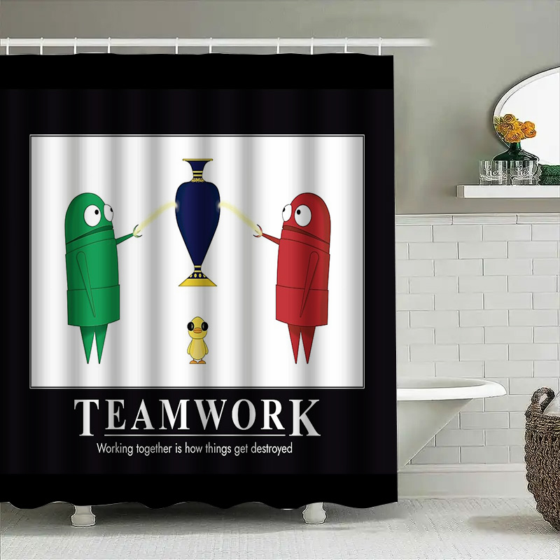 Motivational Teamwork Shower C - Home Gym Vibes avaliação e preço