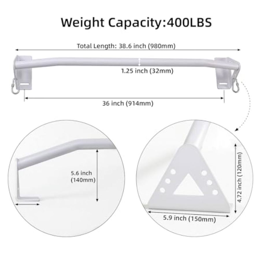 Wall Mounted Pull Up Bar Doorw - Chin Up Doorframe avaliação e preço