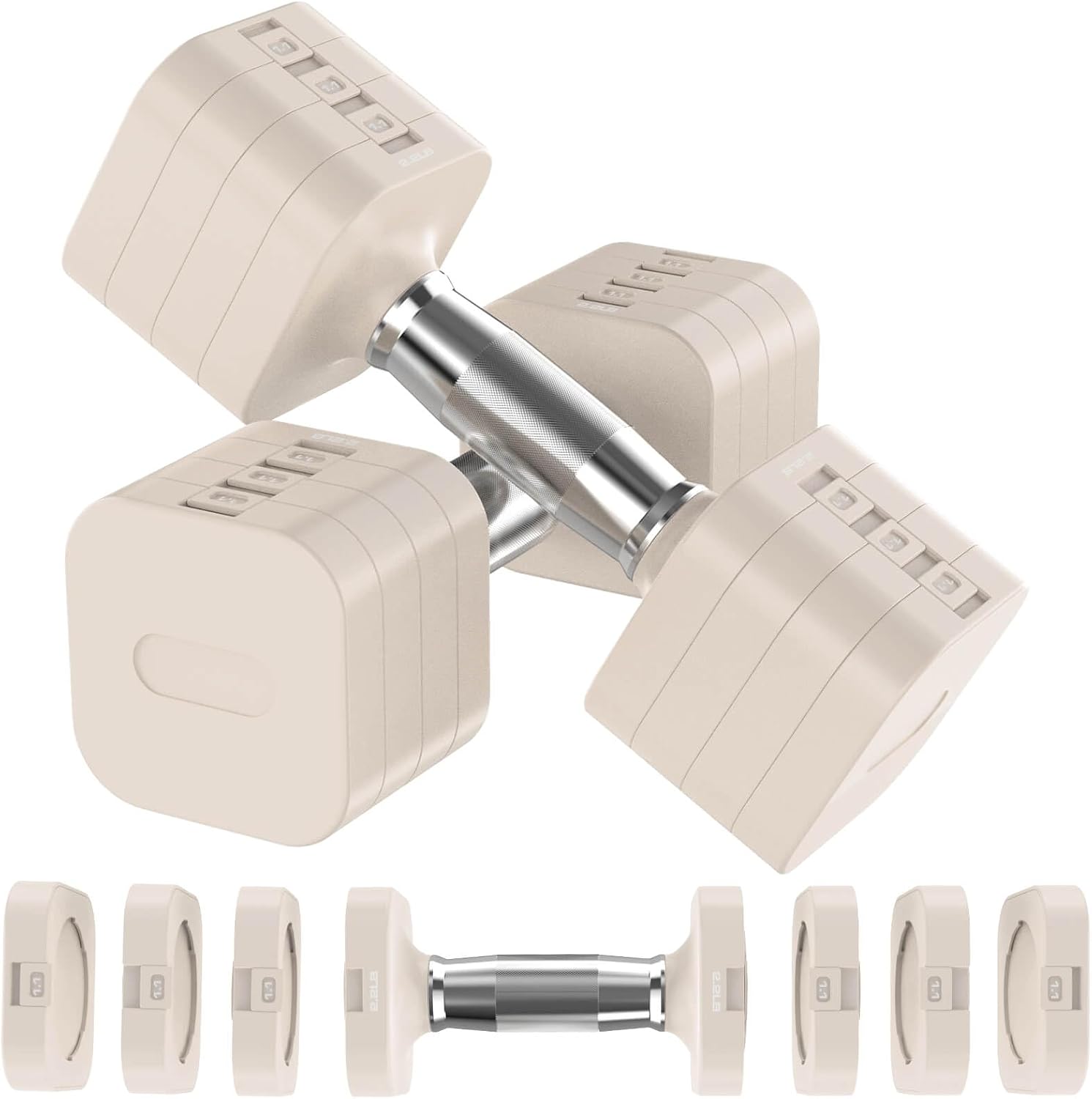 Adjustable Dumbbells Set, 22LB - Home Gym Dumbbells avaliação e preço