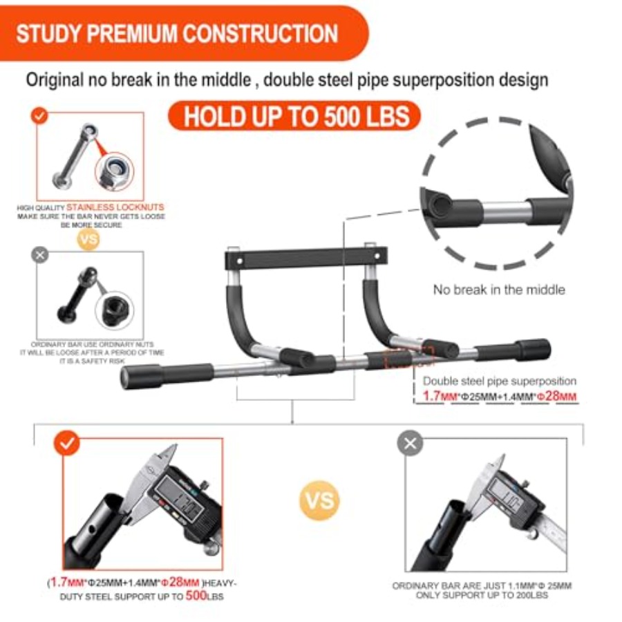 Pull Up Bar for Doorway, Multi - Chin Up Doorframe avaliação e preço
