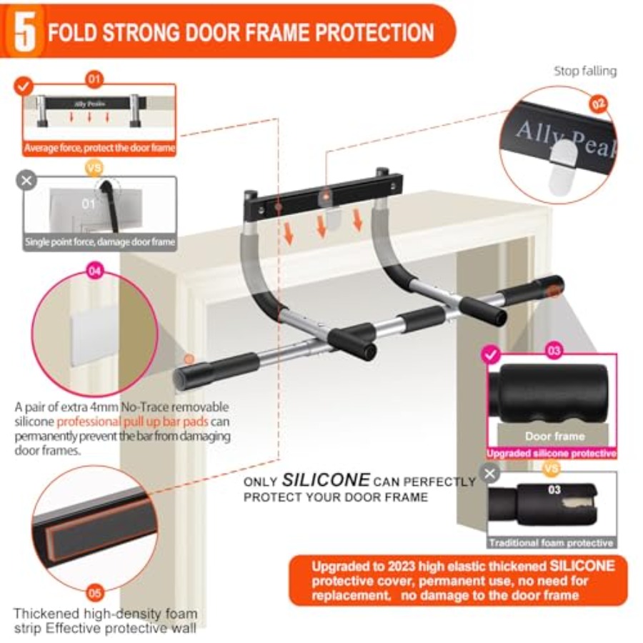 Pull Up Bar for Doorway, Multi - Chin Up Doorframe avaliação e preço