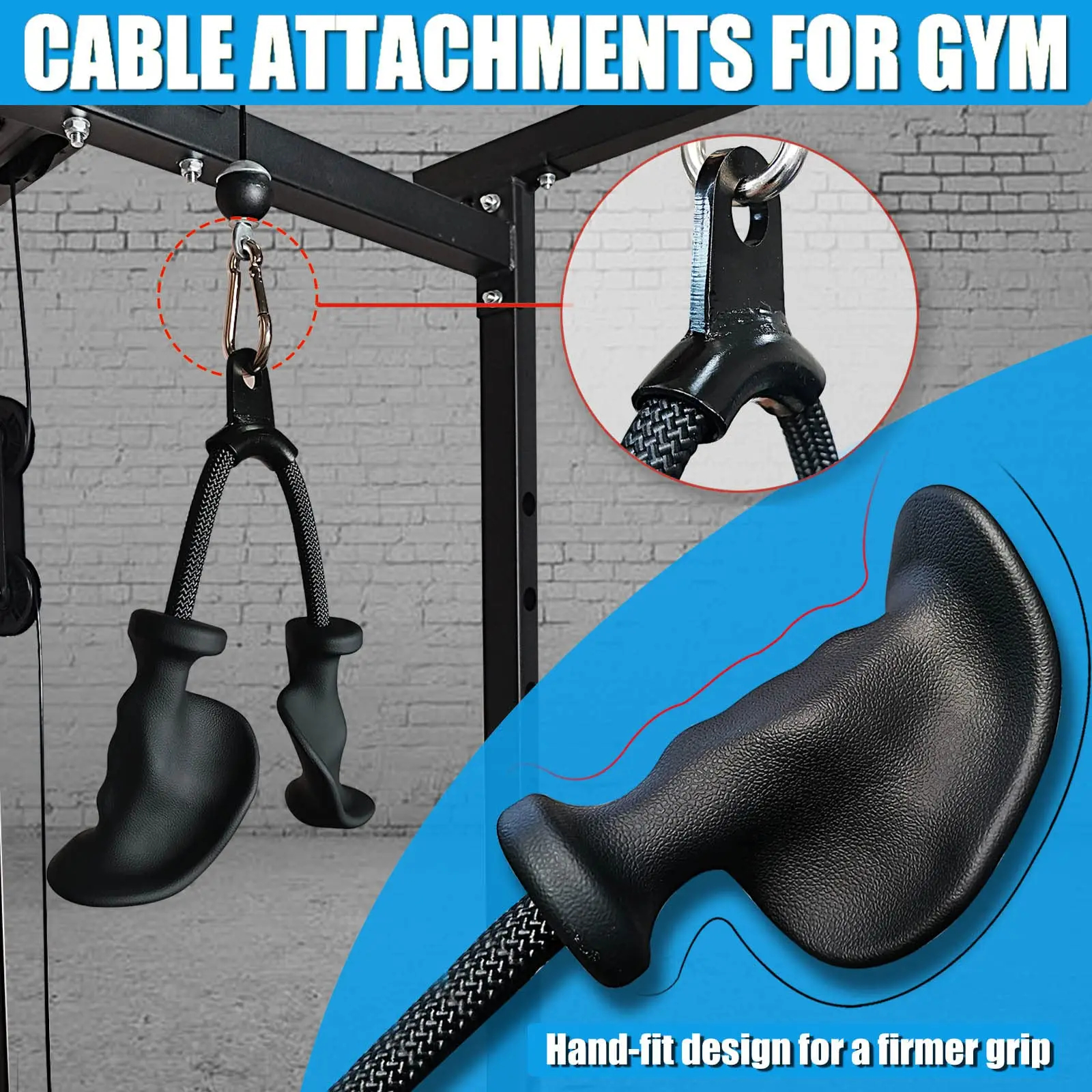Ergonomic Triceps Rope,Easy to - Lat Pulldown Cable avaliação e preço