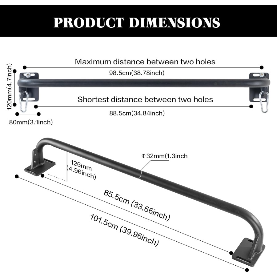 Wall Mounted Pull Up Bar, Door - Chin Up Doorframe avaliação e preço