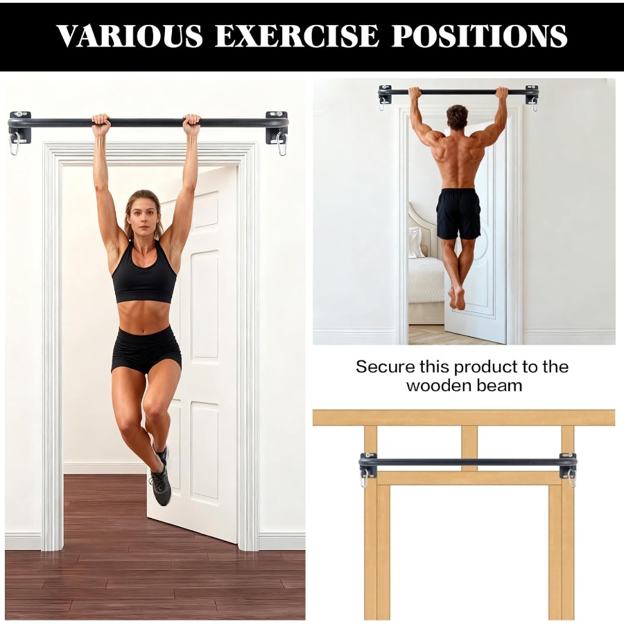 Wall Mounted Pull Up Bar, Door - Chin Up Doorframe avaliação e preço