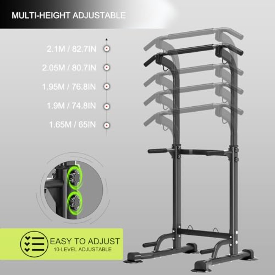 Power Tower Pull Up Bar Height - Home Gym Multifunctional avaliação e preço