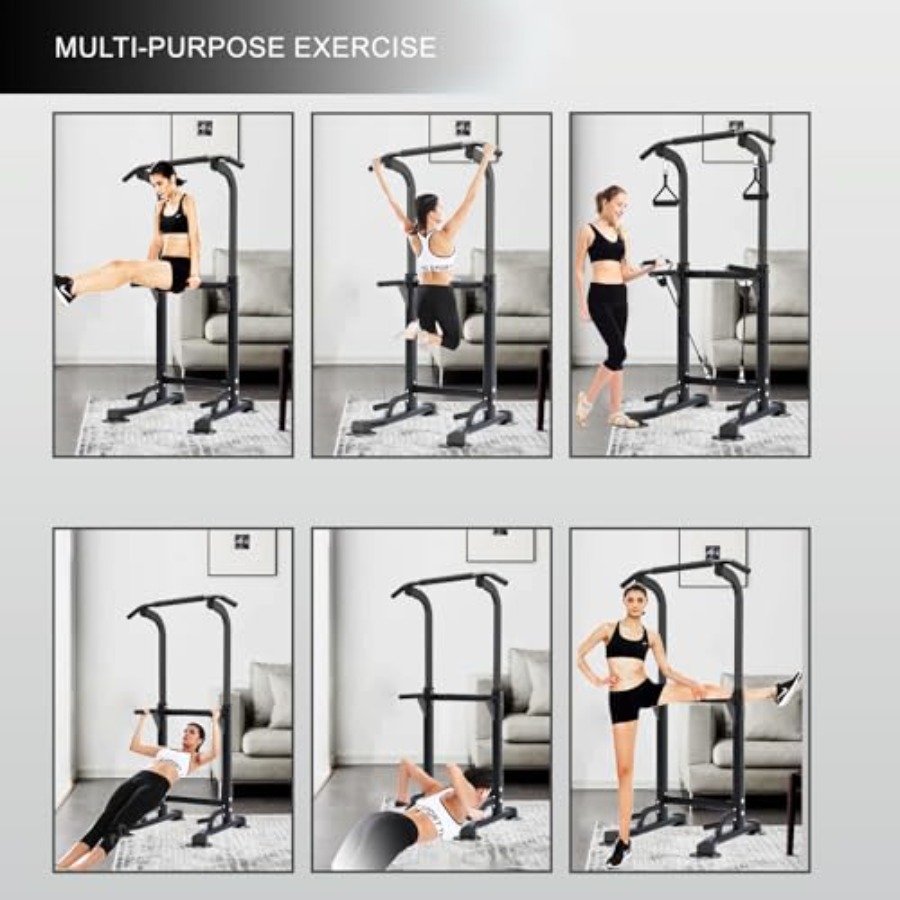 Power Tower Pull Up Bar Height - Home Gym Multifunctional avaliação e preço