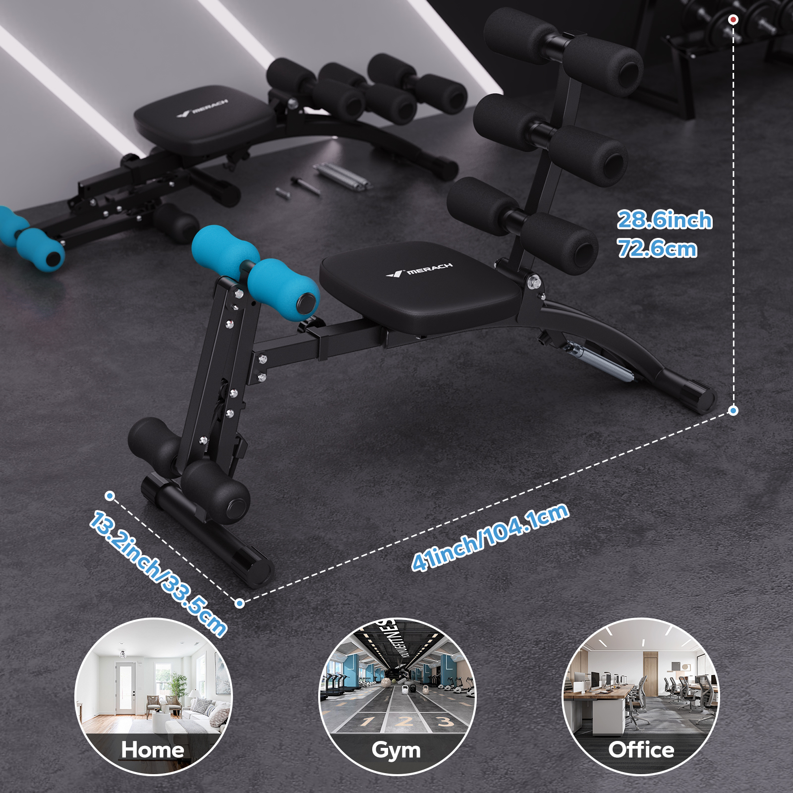 MERACH Ab Machine Multi-Functi - Home Gym Equipment Amazon avaliação e preço