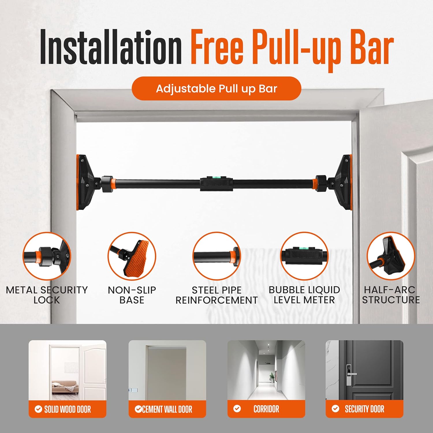 Pull Up/chin up Bar for Doorwa - Chin Up Doorframe avaliação e preço