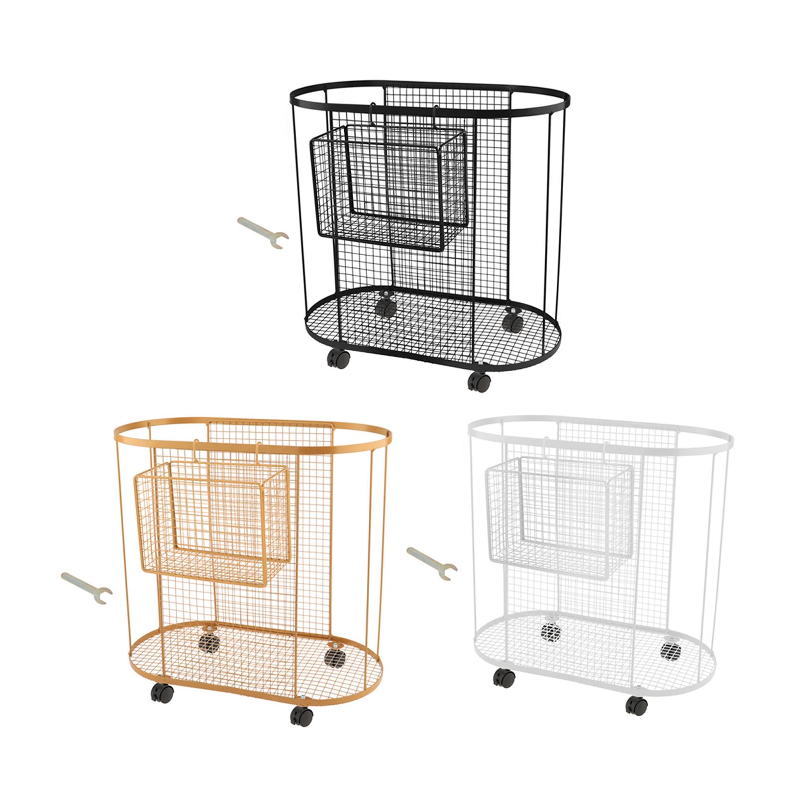 Metal Gym Organizer with Wheel - Home Gym Yoga Mat Storage avaliação e preço