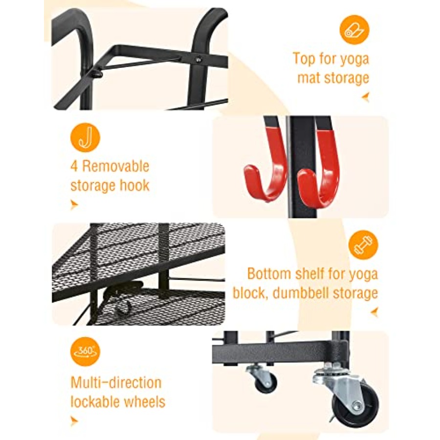 Weight Rack for Dumbbells Home - Home Gym Yoga Mat Storage avaliação e preço