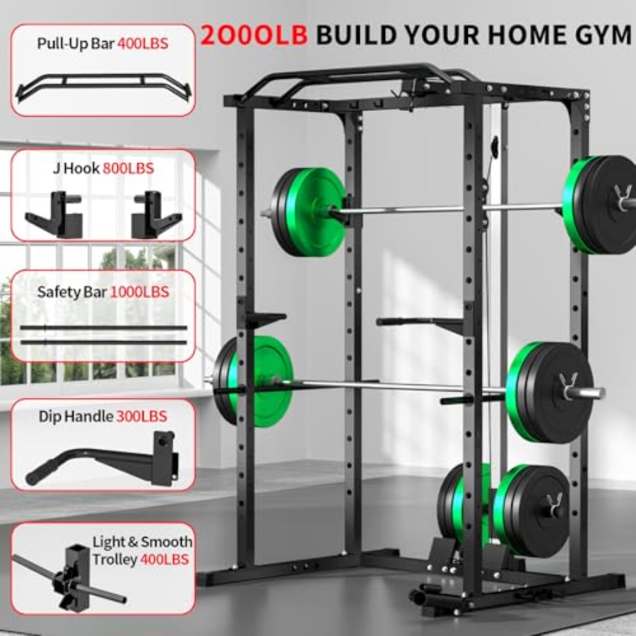 Home gym power rack with LAT p - Home Gym Multifunctional avaliação e preço
