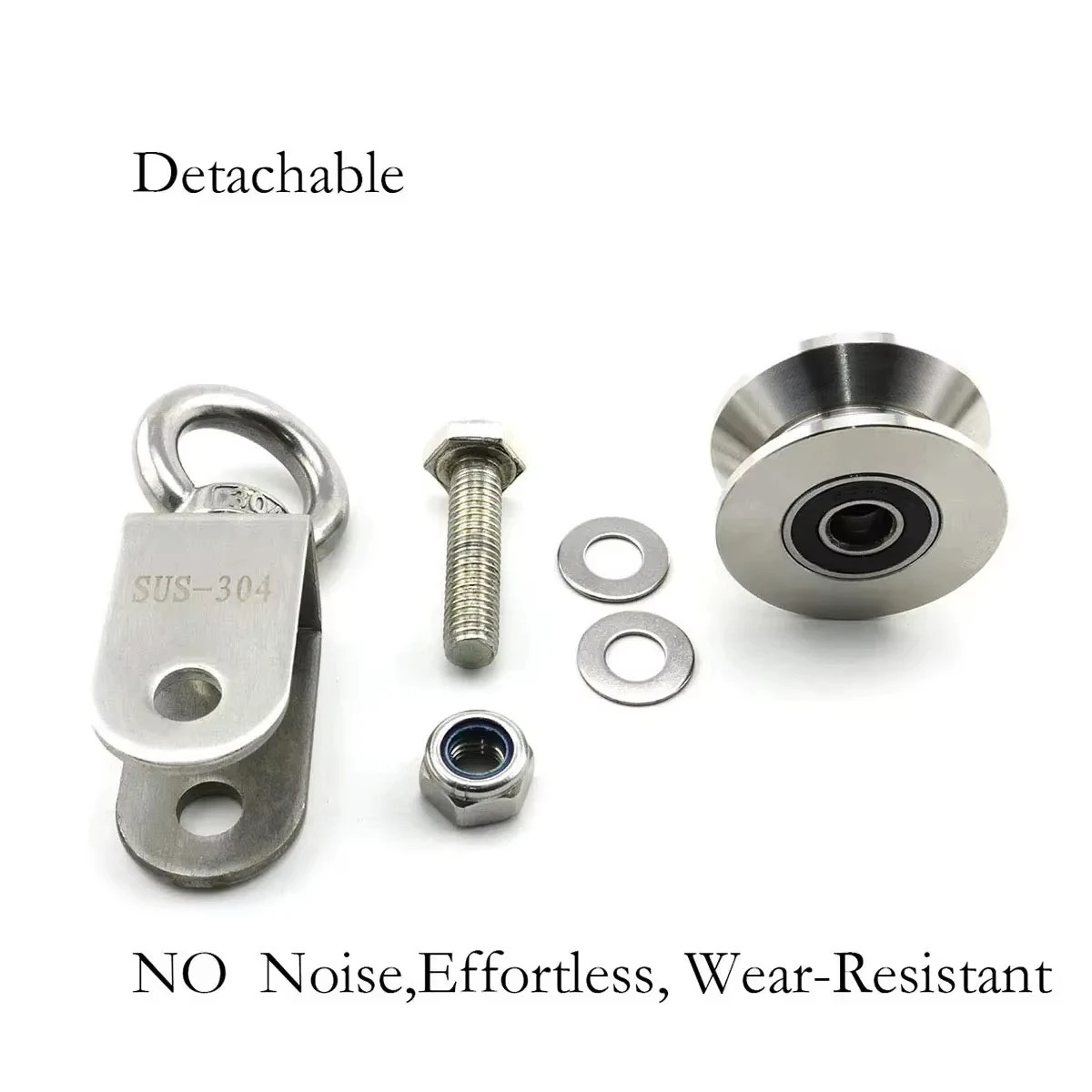 U Type Swivel Pulley 304 Stain - Home Gym Diy Pulley System avaliação e preço