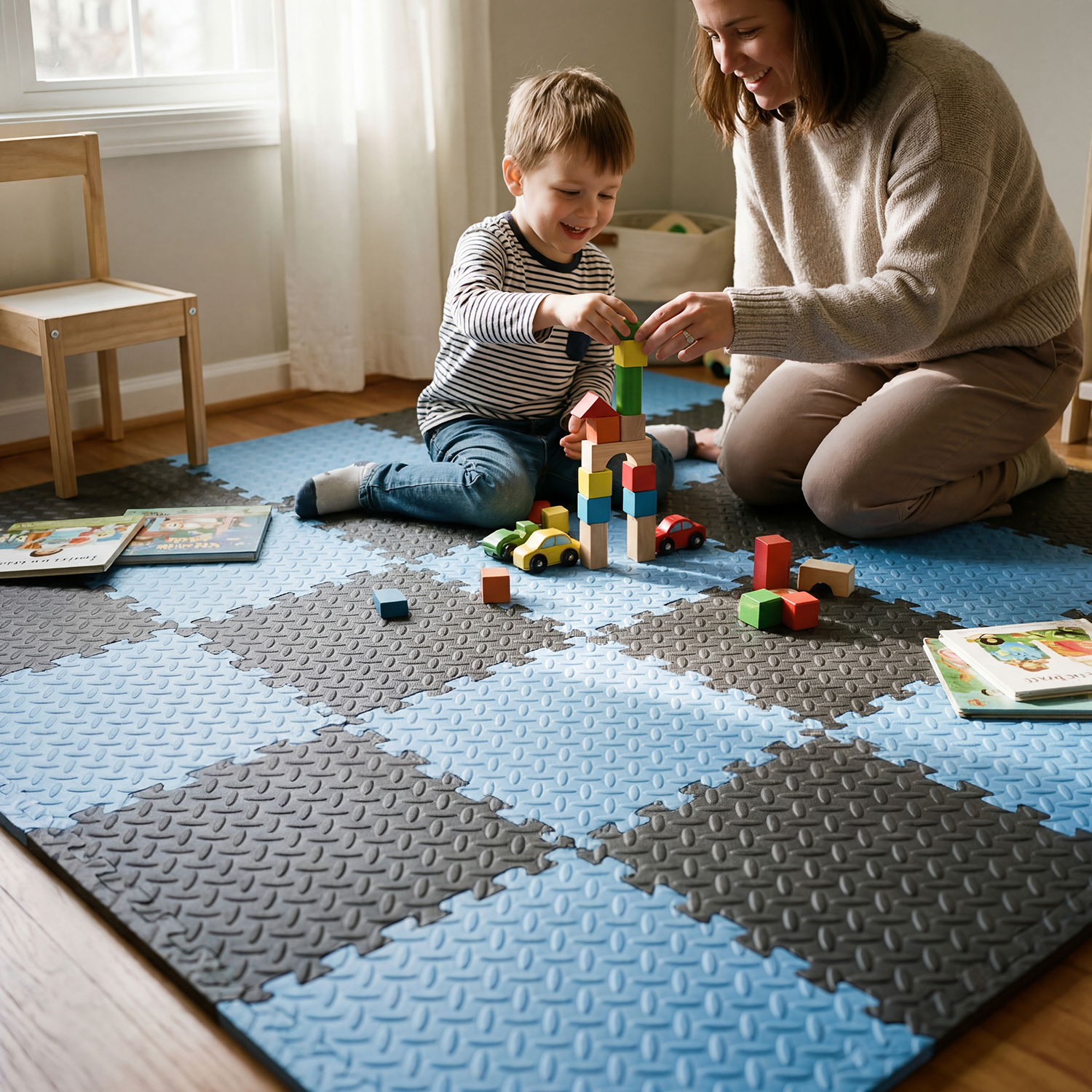 Large 60x60cm EVA Foam Mat 16P - Home Gym Equipment Amazon avaliação e preço