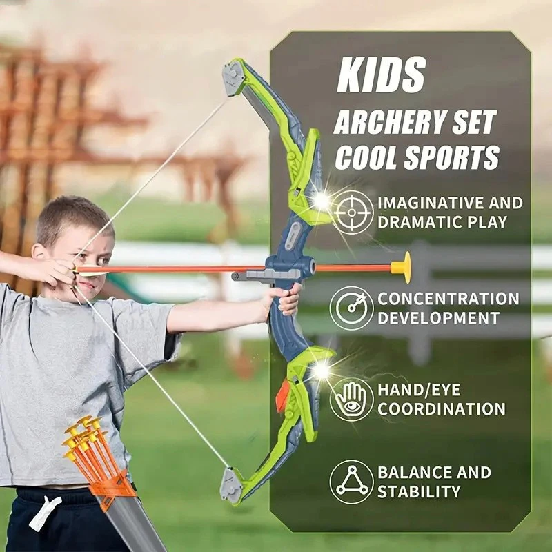Kid Archery Set Bow and Arrow  - Home Gym For Kids avaliação e preço
