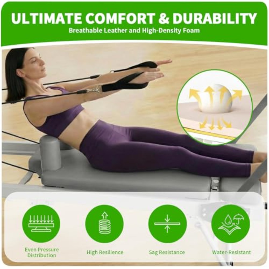 Foldable Pilates Reformer Mach - Home Gym Studio avaliação e preço