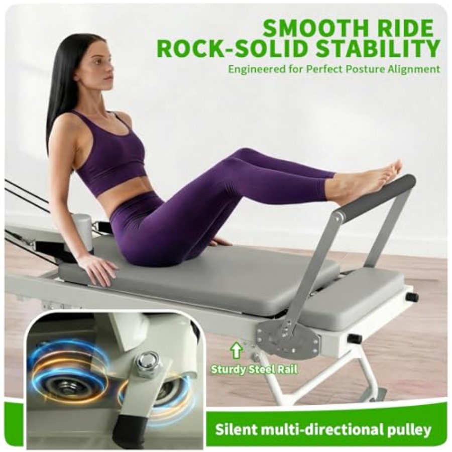 Foldable Pilates Reformer Mach - Home Gym Studio avaliação e preço