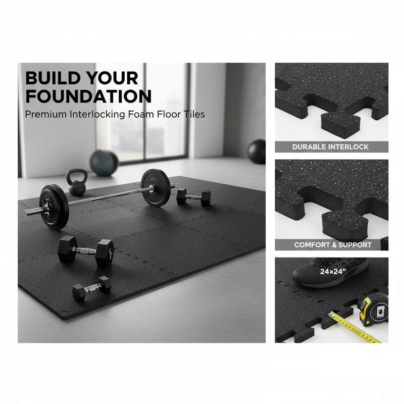 EVA Interlocking Foam Floor Ti - Home Gym Studio avaliação e preço