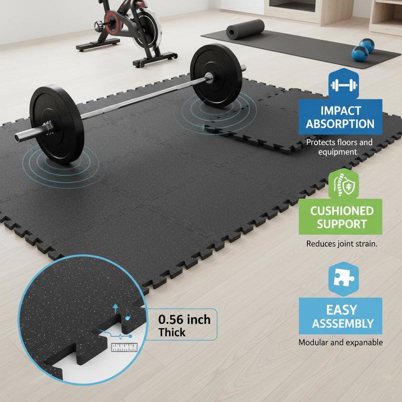 EVA Interlocking Foam Floor Ti - Home Gym Studio avaliação e preço