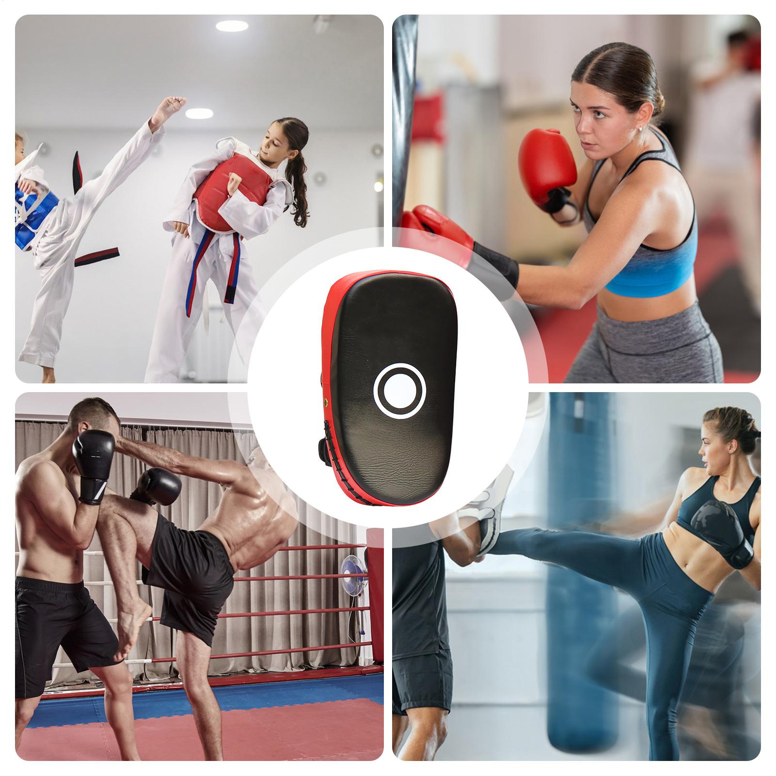 Boxing Pads PU Leather Curved  - Home Gym For Kids avaliação e preço