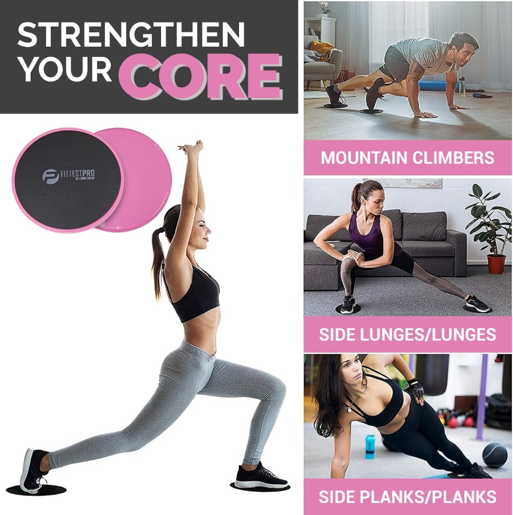 Core Sliders for Exercise - 2- - Gliding Disc Slider avaliação e preço