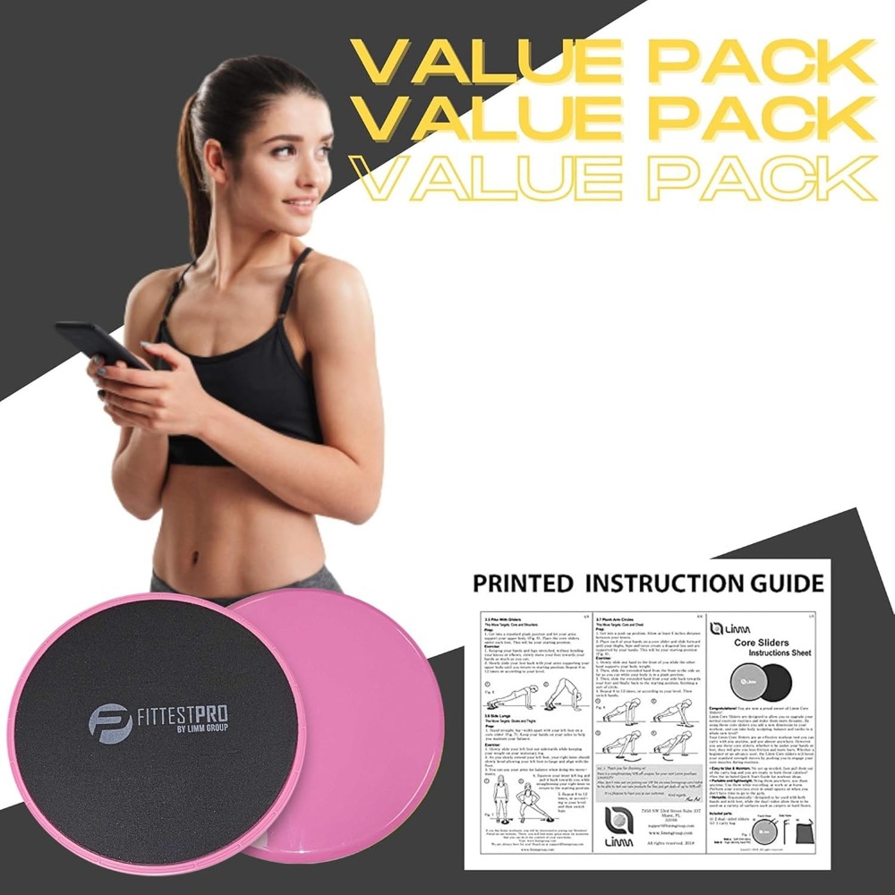 Core Sliders for Exercise - 2- - Gliding Disc Slider avaliação e preço