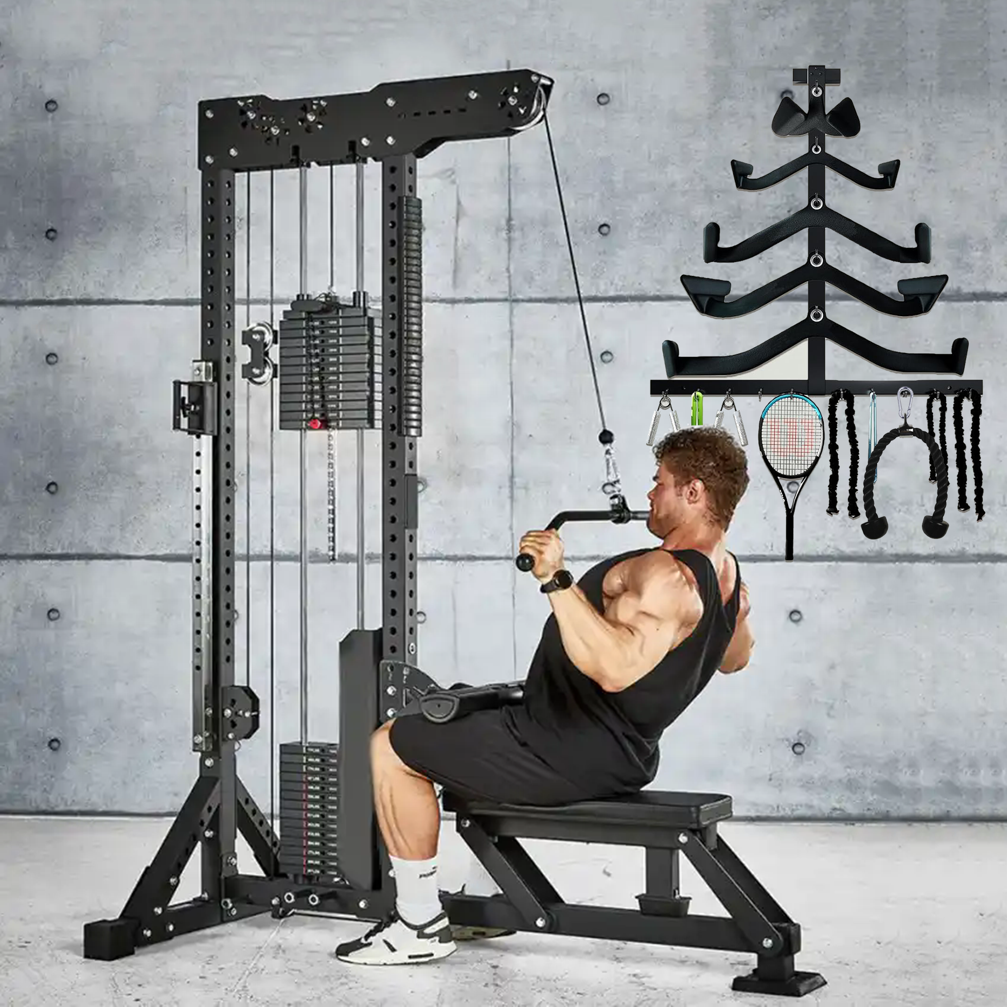 Lat Pull Down Bar Gym Accessor - Home Gym Ideas avaliação e preço