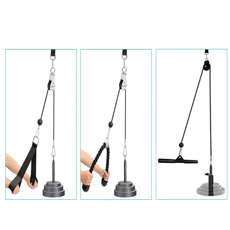 Silent Gym Cable Pulley System - Home Gym Diy Pulley System avaliação e preço