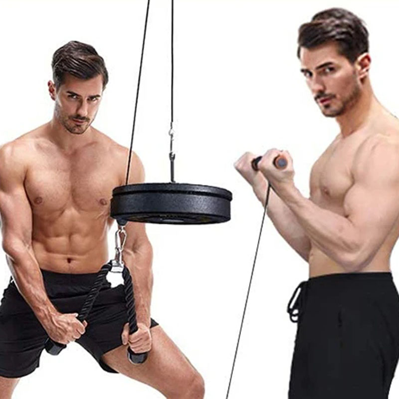 Silent Gym Cable Pulley System - Home Gym Diy Pulley System avaliação e preço
