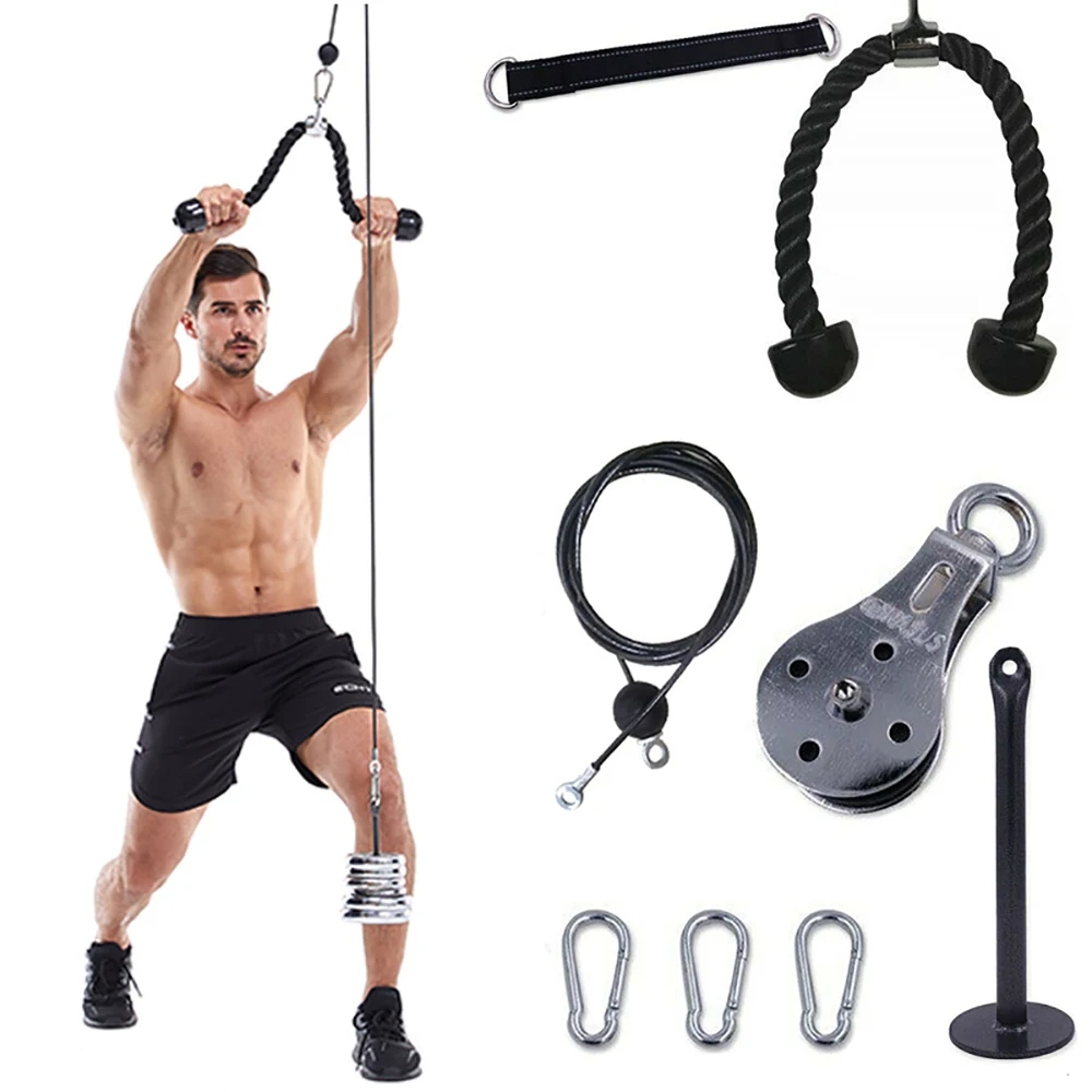 Silent Gym Cable Pulley System - Home Gym Diy Pulley System avaliação e preço