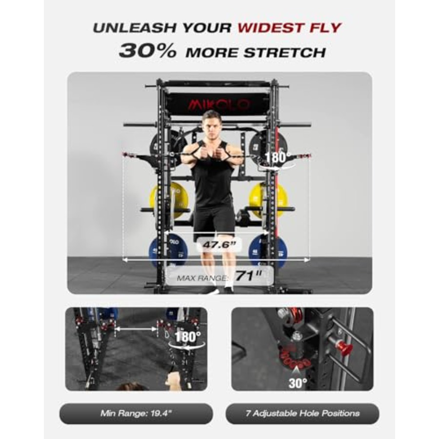 Home gym Smith machine: steel, - Home Gym Multifunctional avaliação e preço
