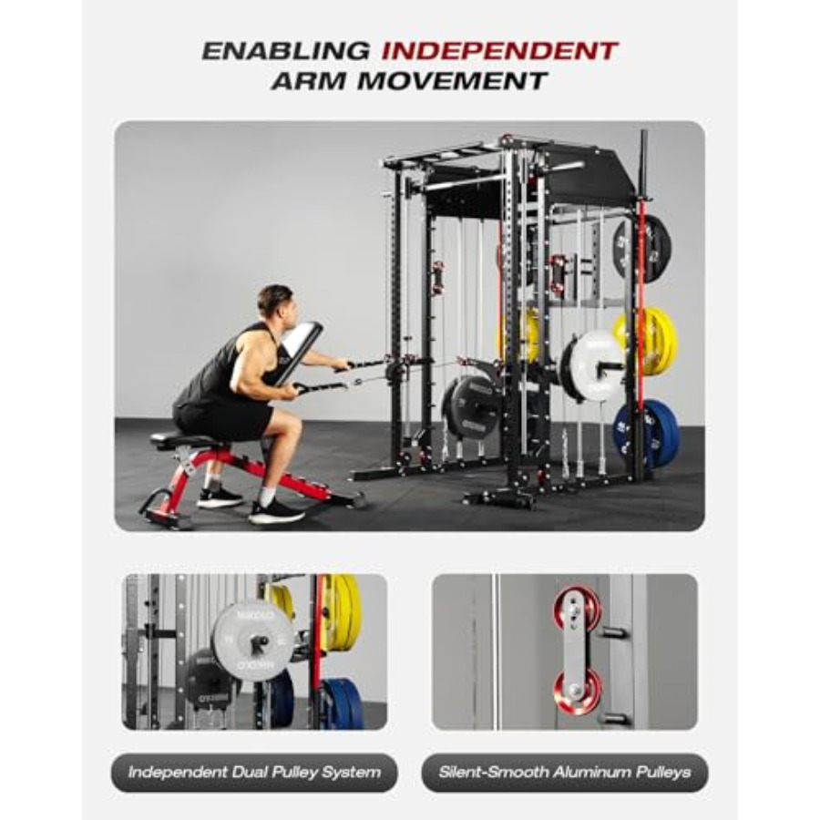 Home gym Smith machine: steel, - Home Gym Multifunctional avaliação e preço